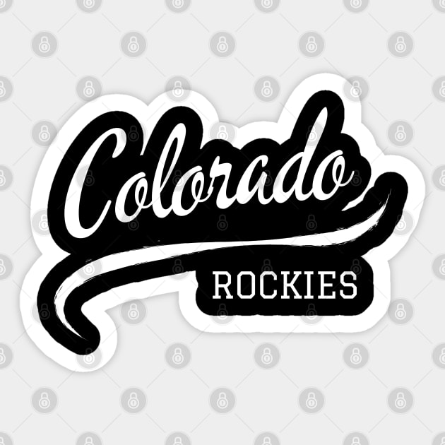 Colorado Rockies Wave Sticker by CityTeeDesigns